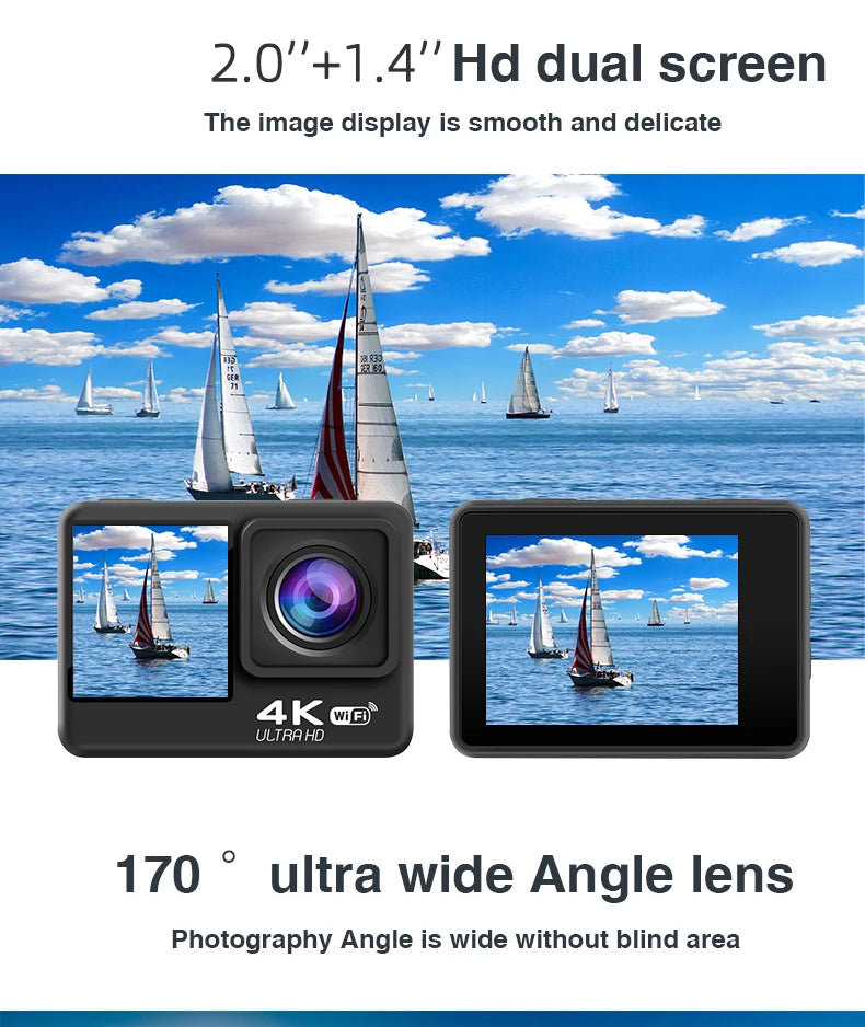 Capture epic moments with this Ultra HD 4K Action Camera!
