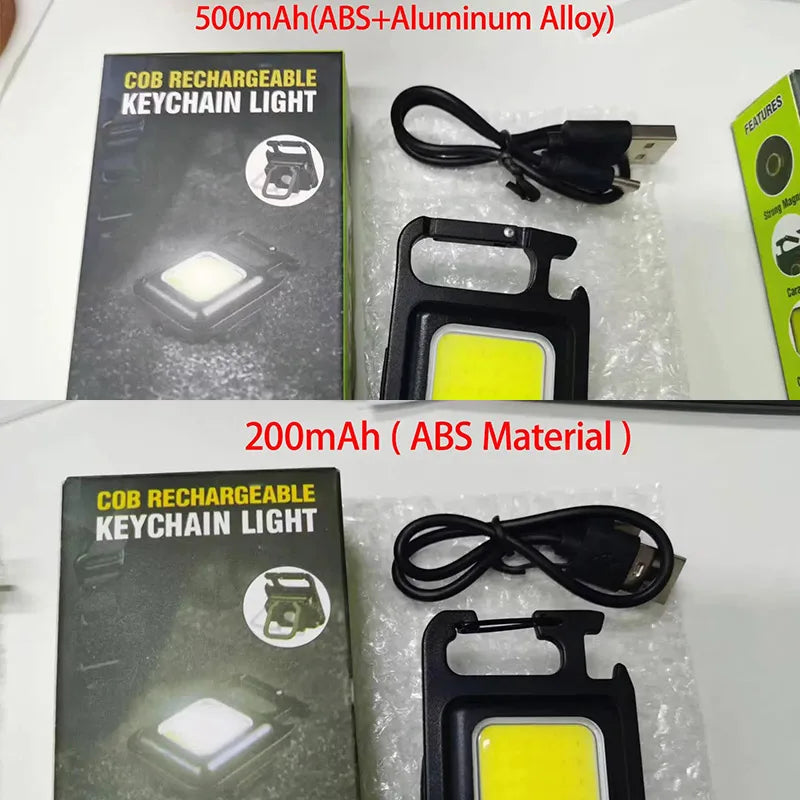 COB LED Mini Keychain Flashlight - Clickilix