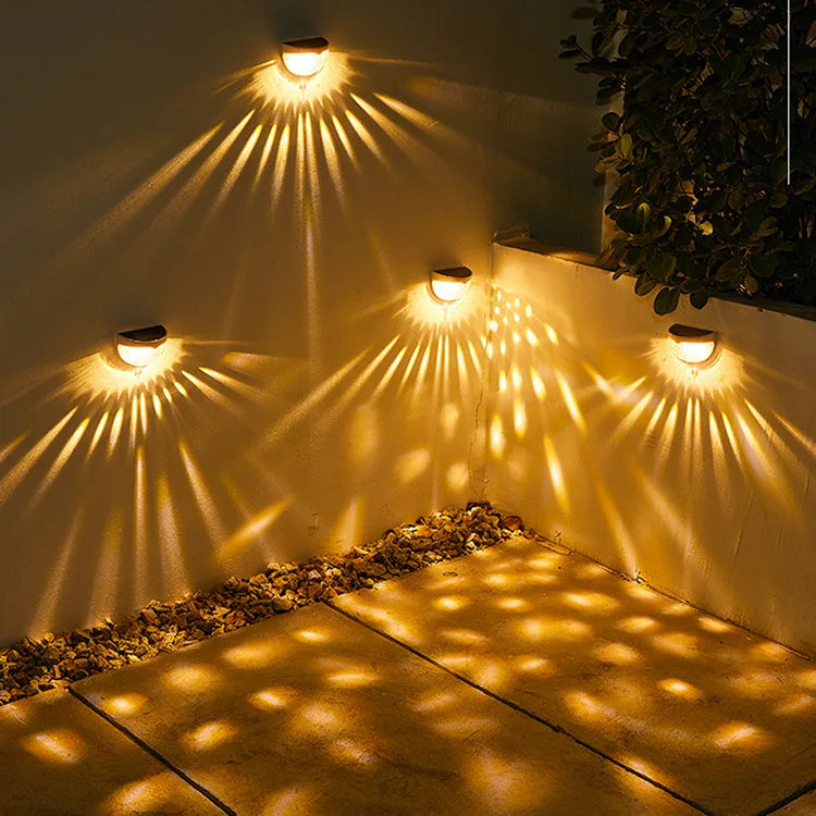 LED Solar Lights Outdoor Waterproof Wall Lights