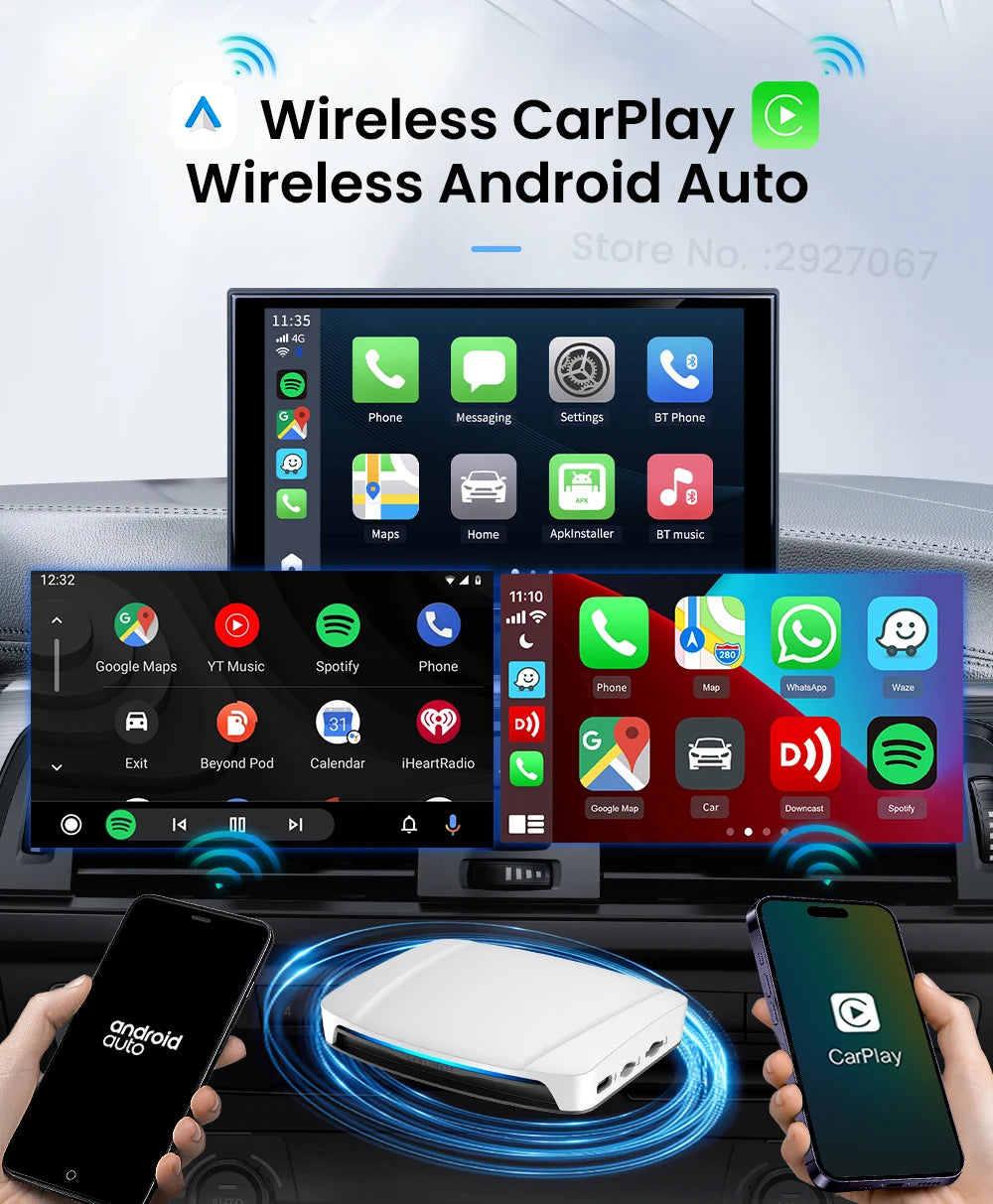 2024 CarlinKit AI Box – Wireless CarPlay & Android TV in One!