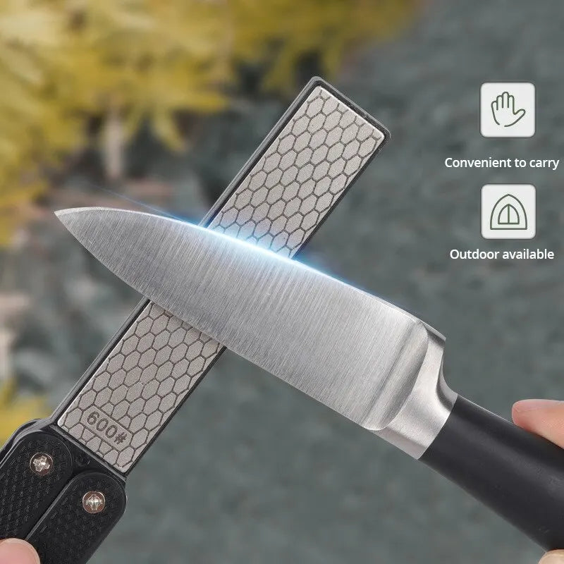 Double-Sided Diamond Knife Sharpener – Precision in Your Pocket
