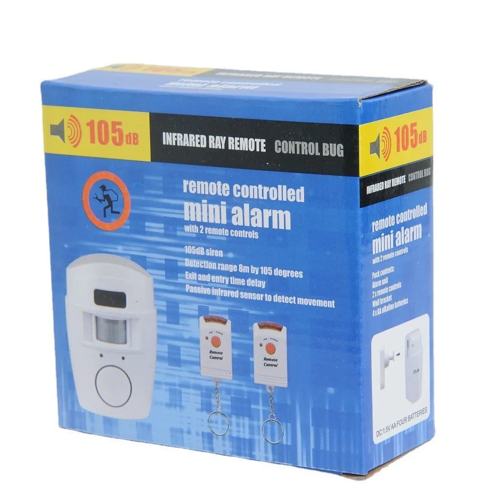 Wireless IR Motion Sensor Alarm with Remote