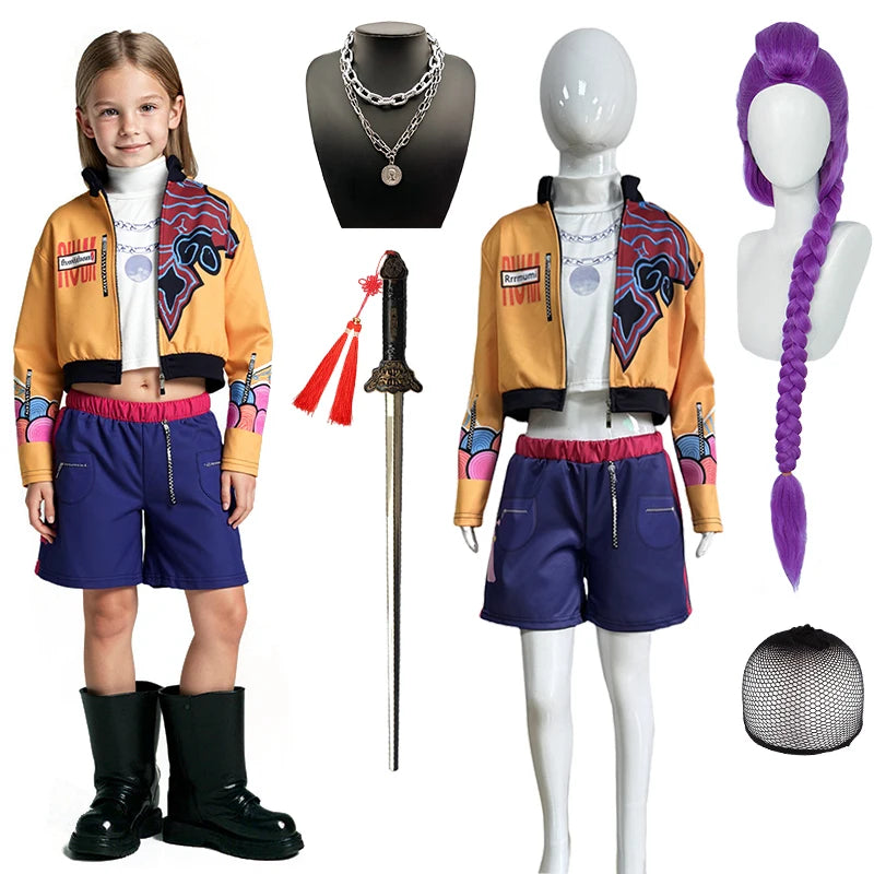 KPop Demon Hunters Cosplay Costume for Girls – Halloween Outfit