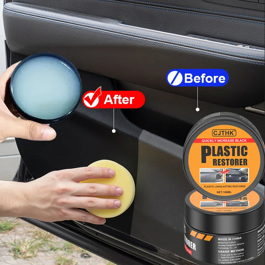 Car Plastic & Leather Restorer – Back to Black Gloss Coating