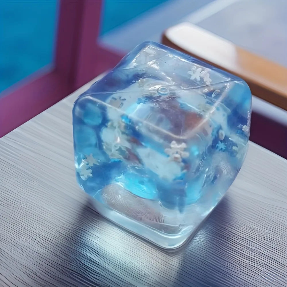 Squishy Ice Cube Stress Ball for Anxiety Relief