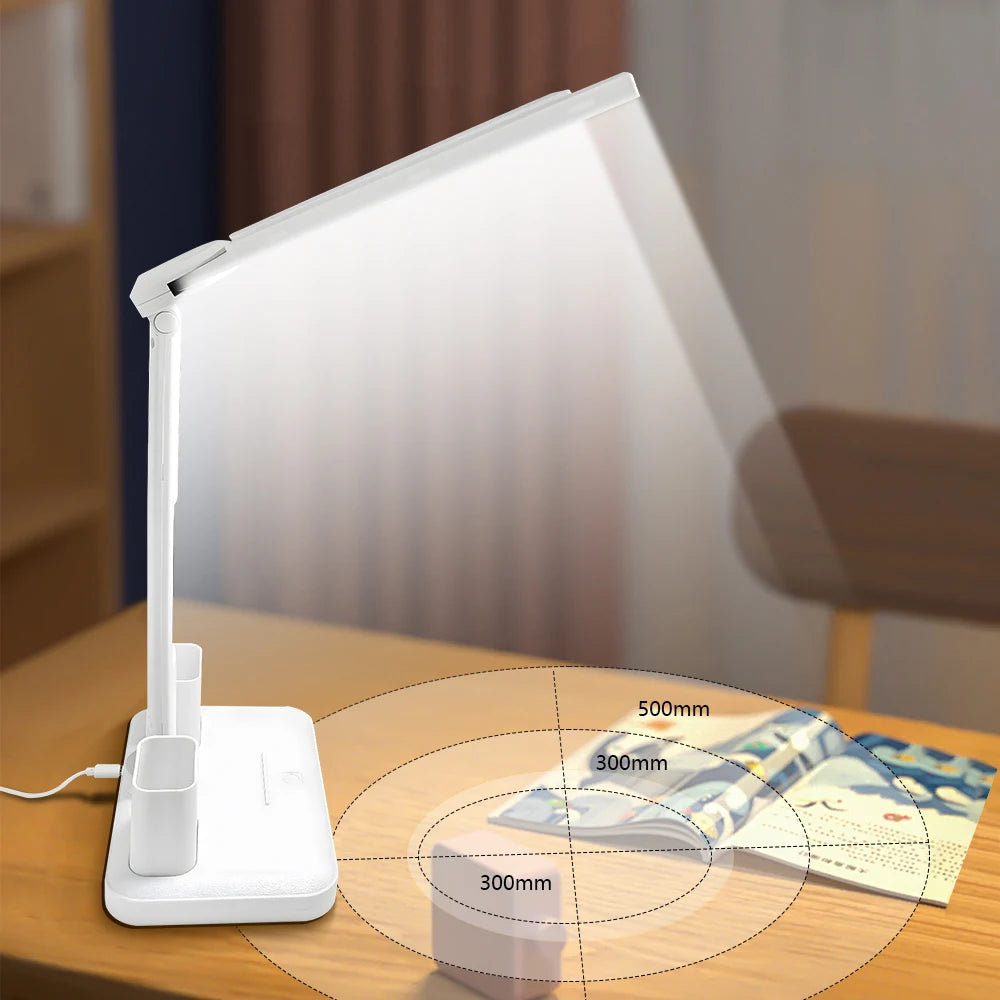 Smart Touch LED Desk Lamp Rechargeable for Study