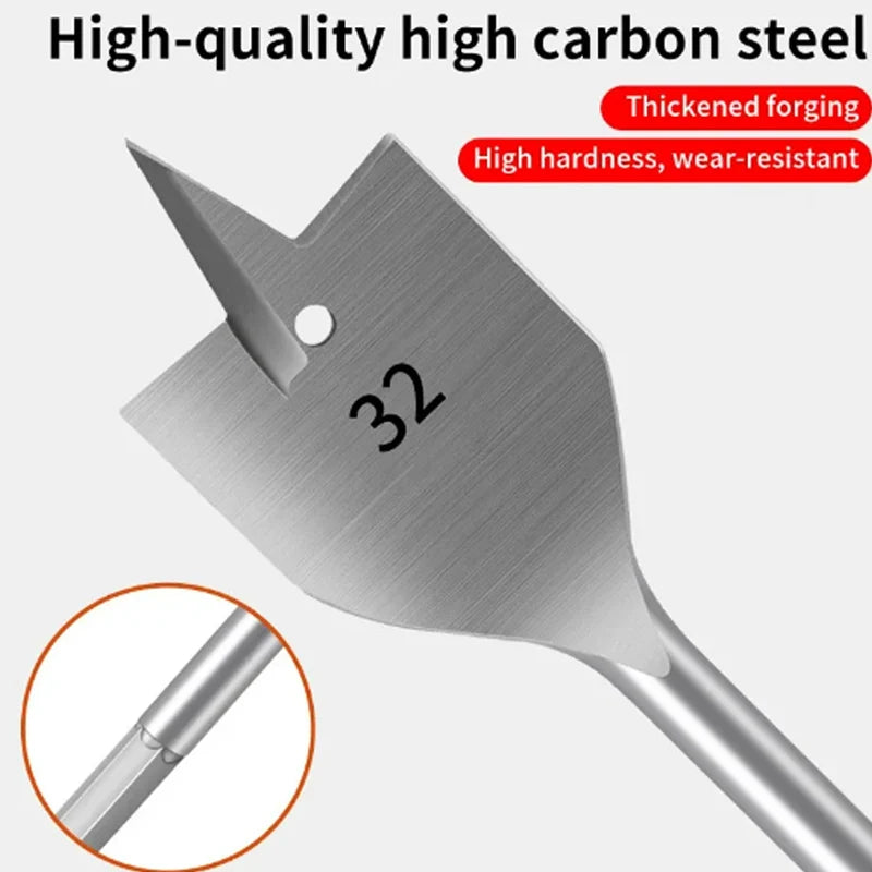 Drill perfect holes with this flat bit woodworking set!