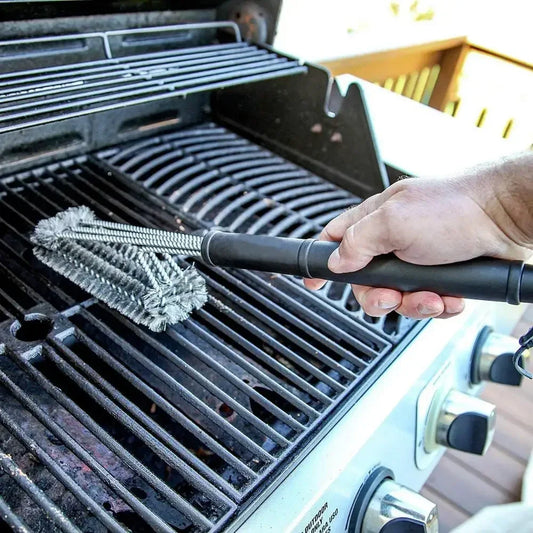 Stainless Steel BBQ Grill Brush – Tough on Grime, Gentle on Grills!