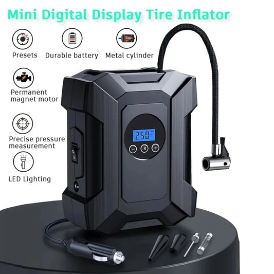 Suitu 12V Portable Car Air Compressor – Digital Tyre Inflator