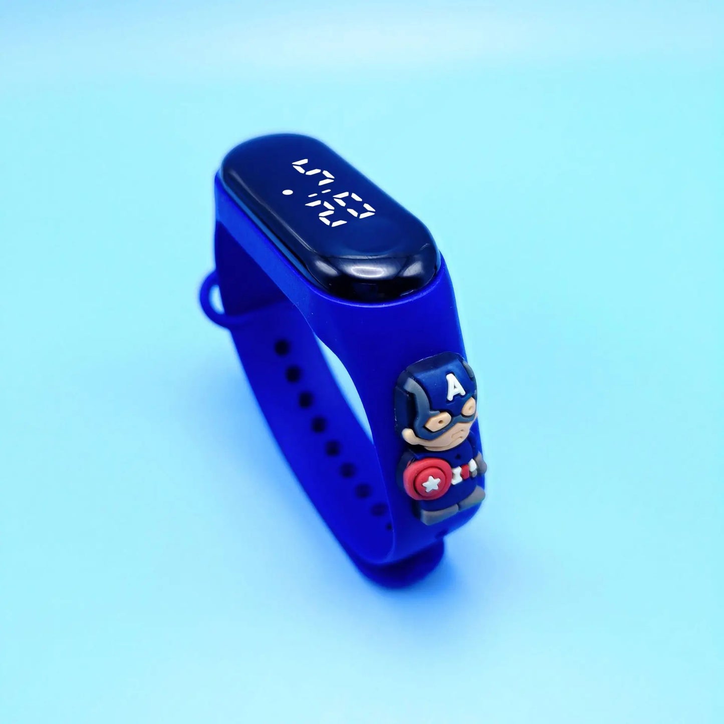 Marvel Kids LED Watch – Waterproof Cartoon Design