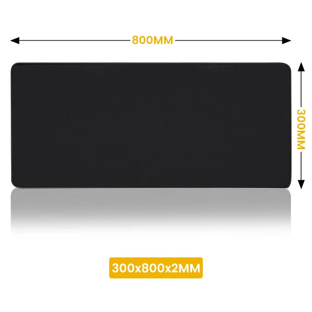 XXL Black Mouse Pad – Large Gaming Desk Mat