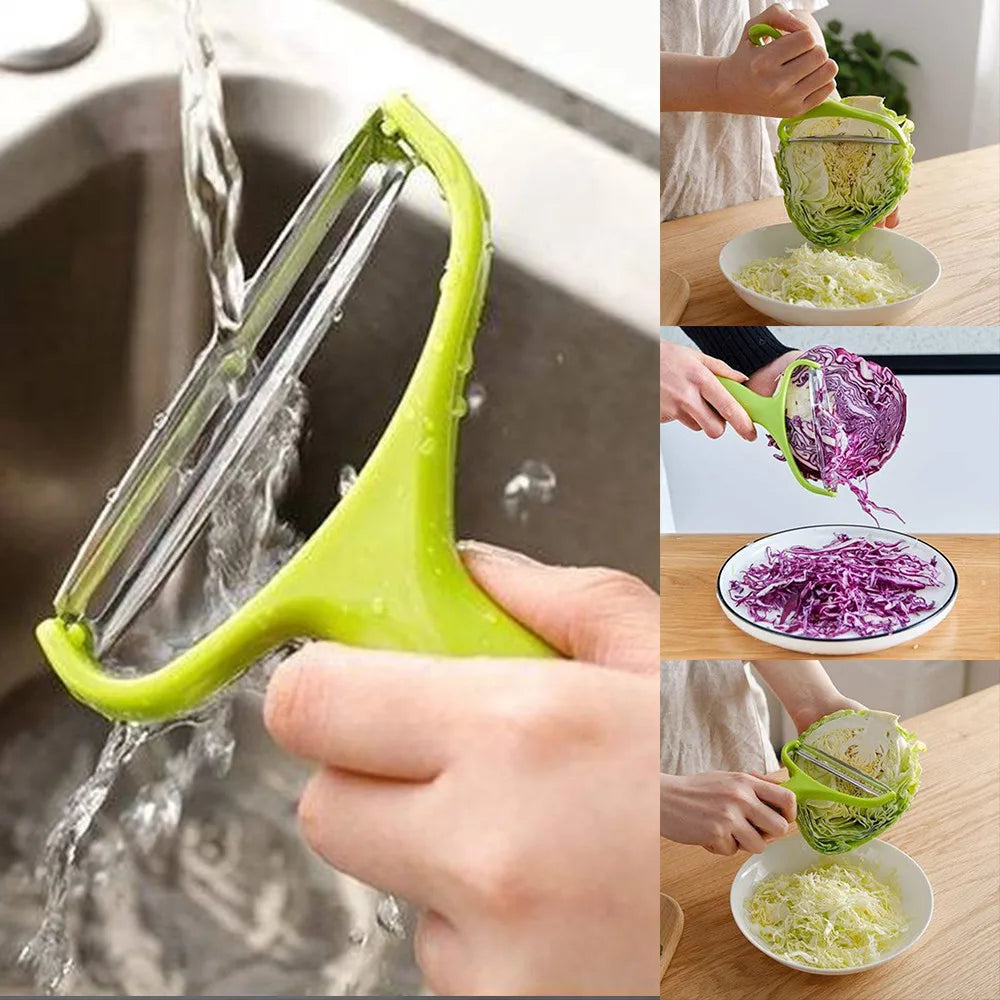 Stainless Steel Wide-Mouth Peeler – Slice, Shred, & Speed Up Prep!