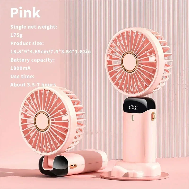 Rechargeable Neck Fan Mini Air Cooler