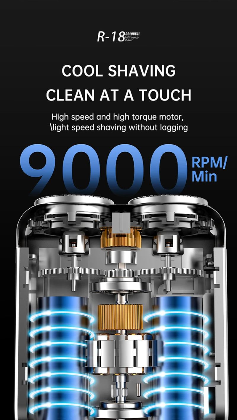 Electric Smart Shaver with Digital Display