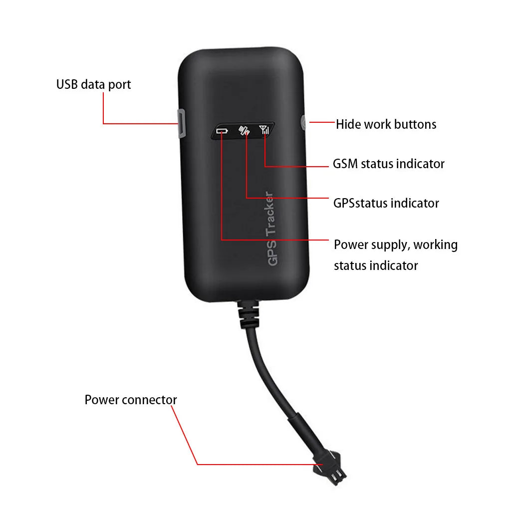 Ensure safety with GT02A GPS Tracker for vehicles!