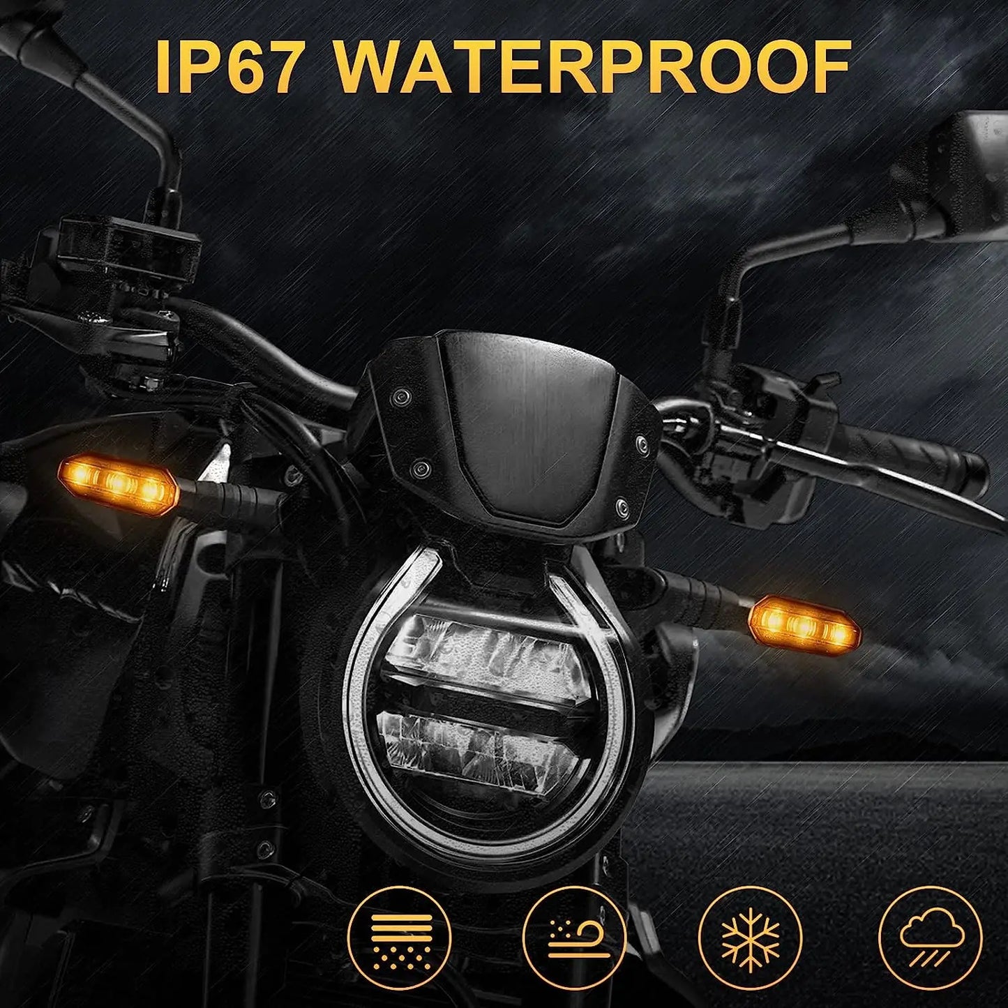 8mm Mini LED Turn Signals for Motorcycles