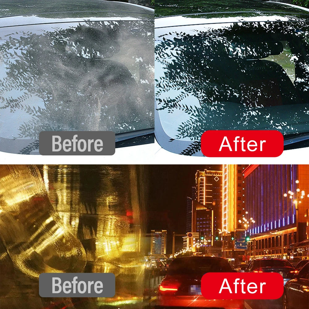 Restore crystal clarity with this car glass cleaning kit!