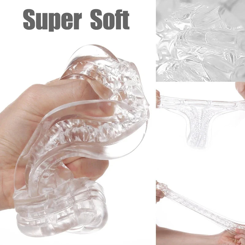 Transparent Pocket Vagina Masturbator for Men