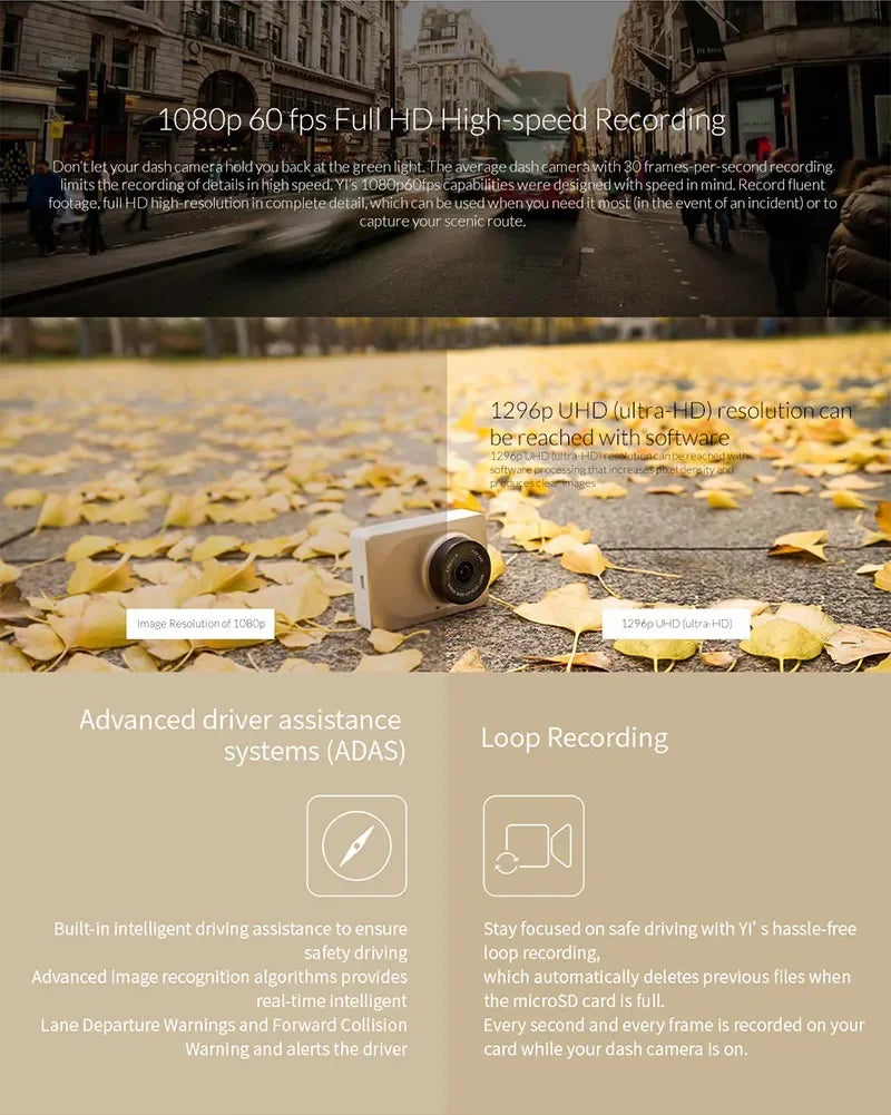 Xiao YI Smart Dash Cam – Your Smart Co-Pilot on the Road