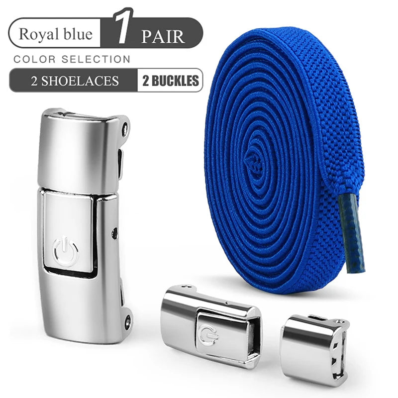 8mm No-Tie Elastic Shoelaces with Press Lock - Clickilix
