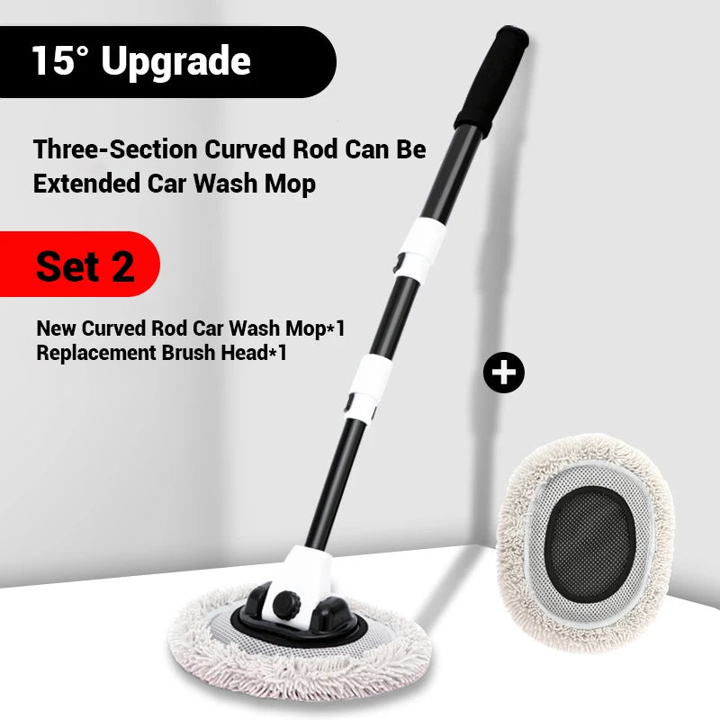 Telescopic Car Wash Mop – Reach Every Inch, Scratch-Free!