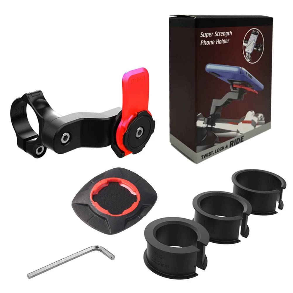 Shock-Absorbing Motorcycle Phone Mount Holder
