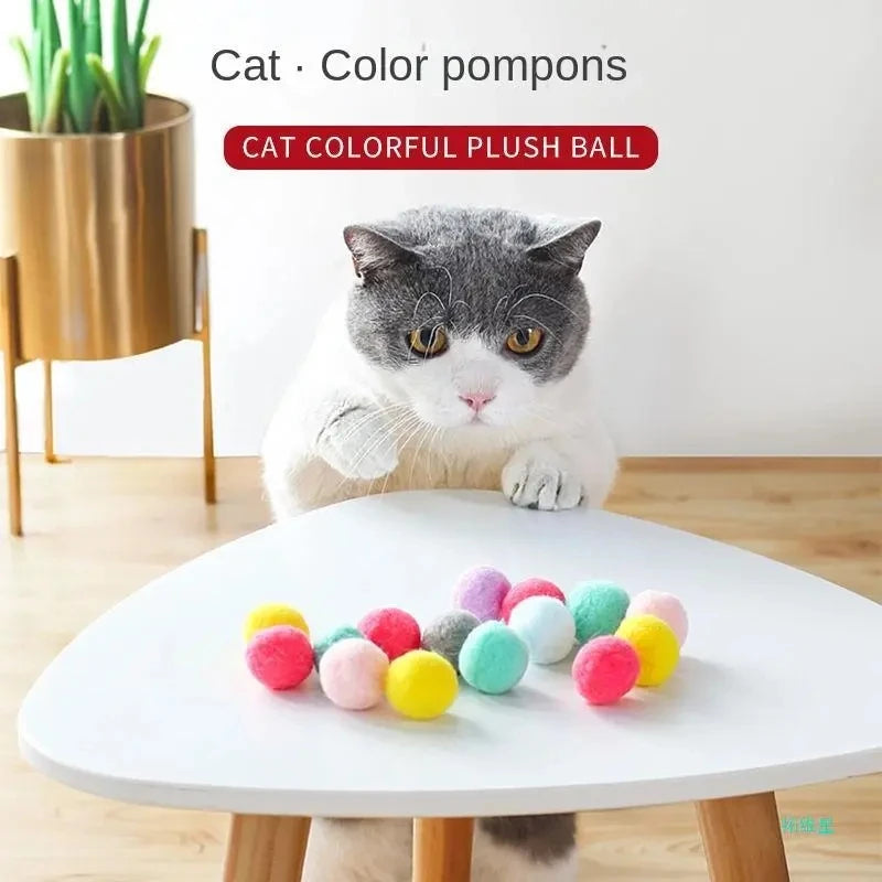 Interactive Cat Toy Mini Shooting Plush Ball