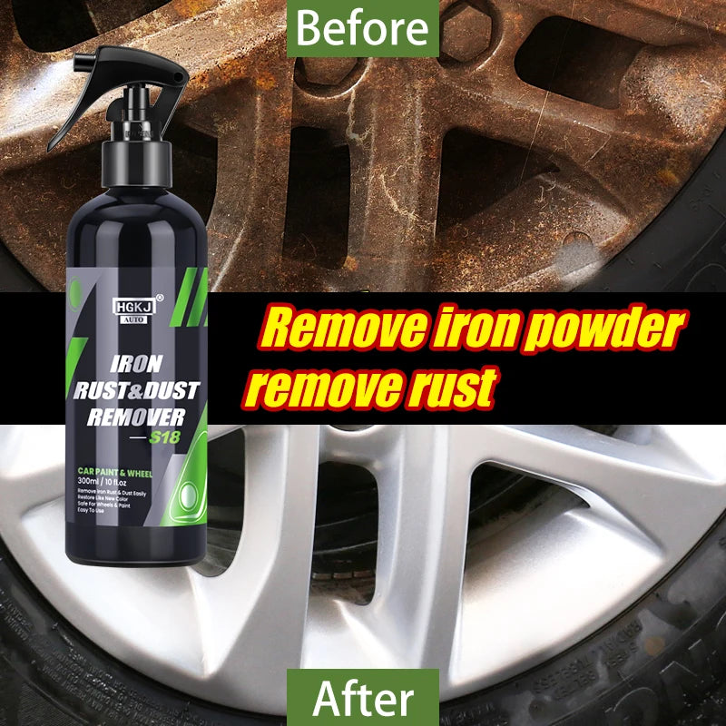 HGKJ Iron Remover Spray – Melt Rust, Restore Shine!
