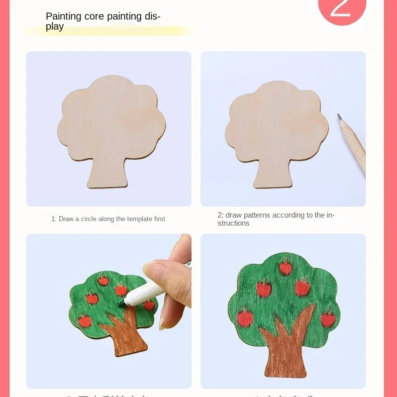 Montessori Wooden Drawing Stencils – 20pcs Creative Fun Set!