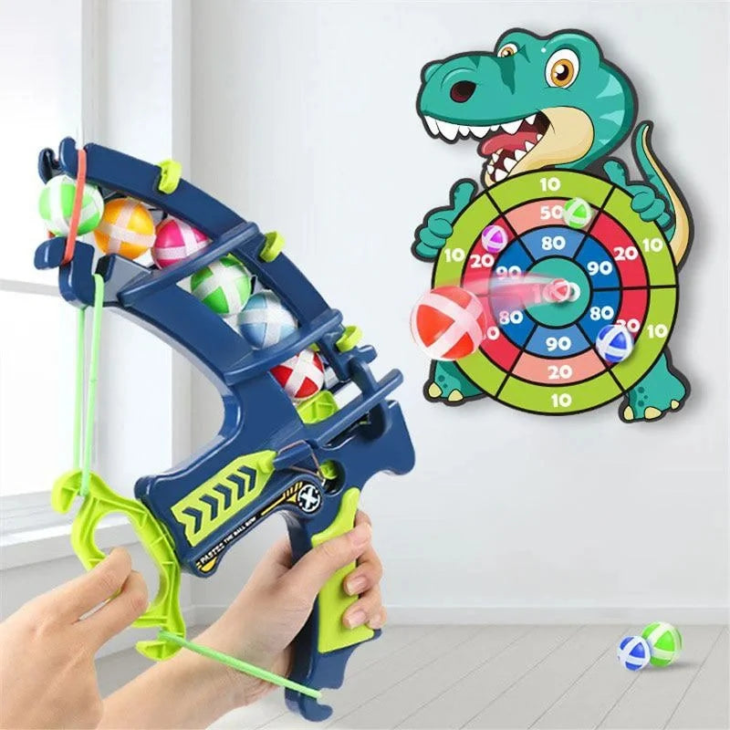 Montessori Slingshot & Sticky Ball Target Game for Kids