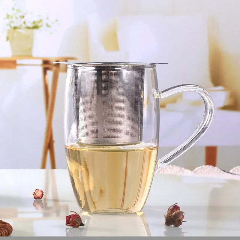 Stainless Steel Tea Infuser with Leak-Proof Lid