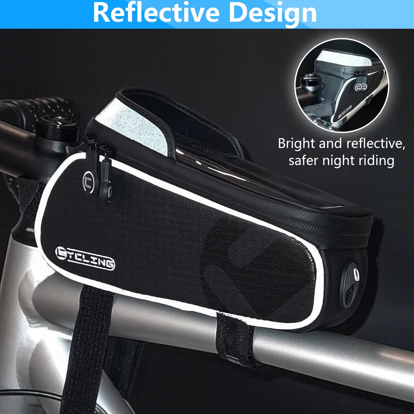 Top Tube Waterproof Bike Phone Bag