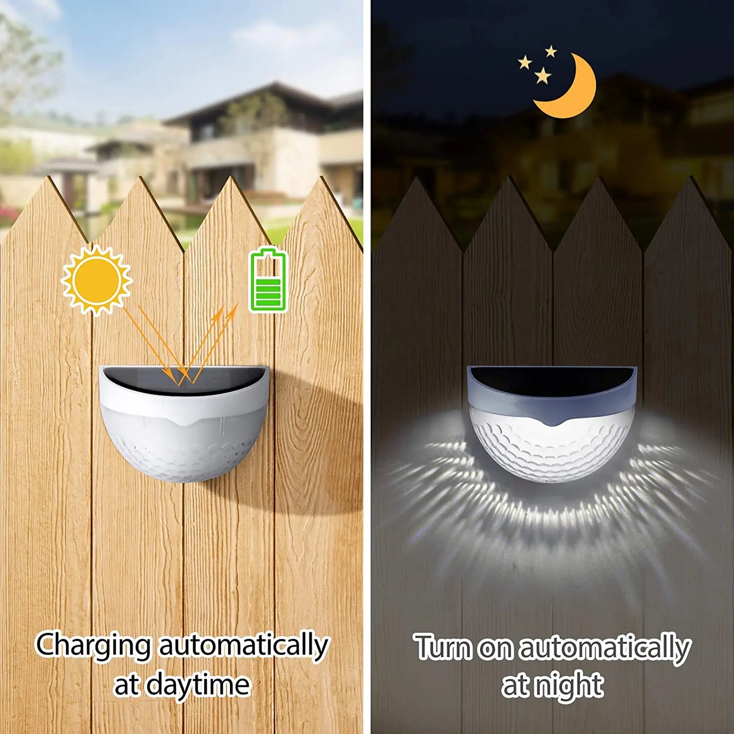 LED Solar Lights Outdoor Waterproof Wall Lights
