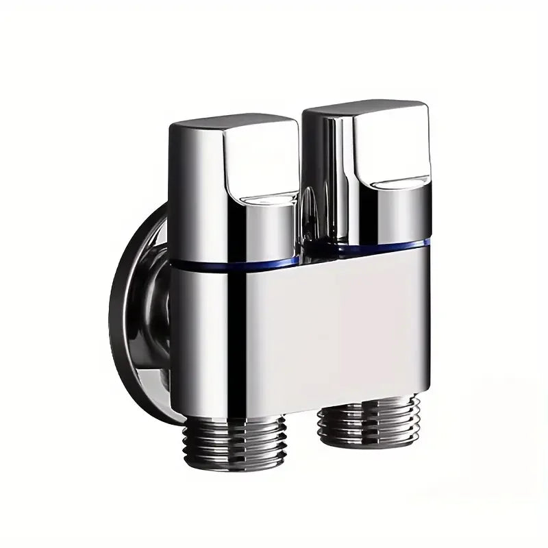 Control water flow with this stainless steel double outlet valve!