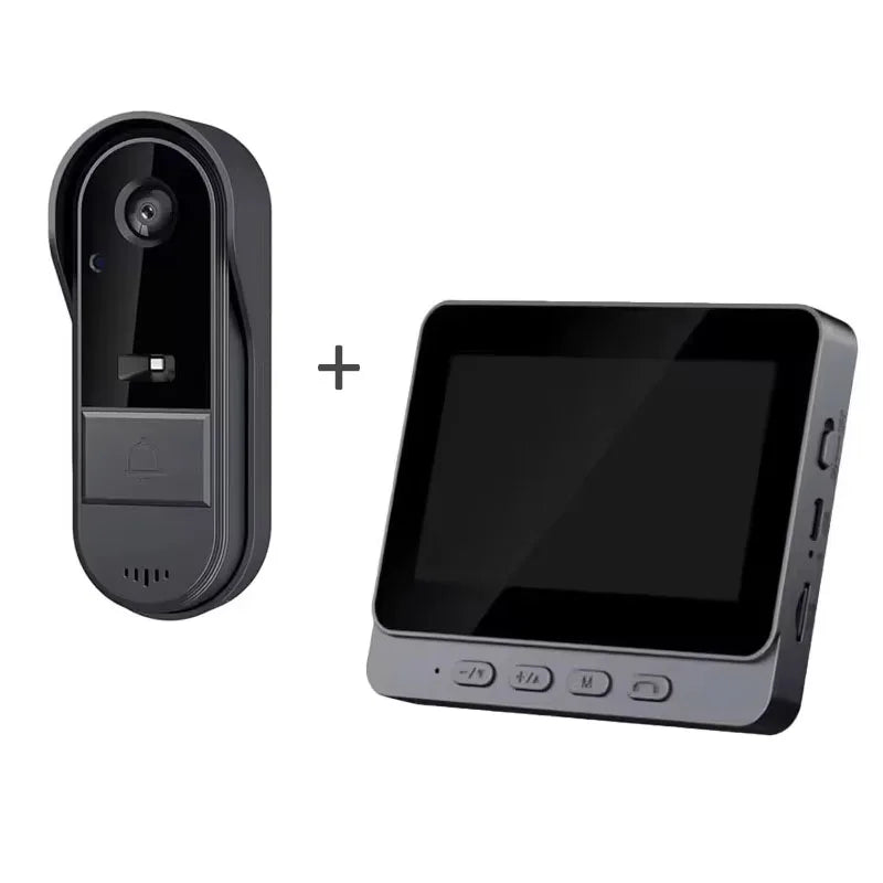 Wireless Intercom Doorbell with 4.3" HD Screen