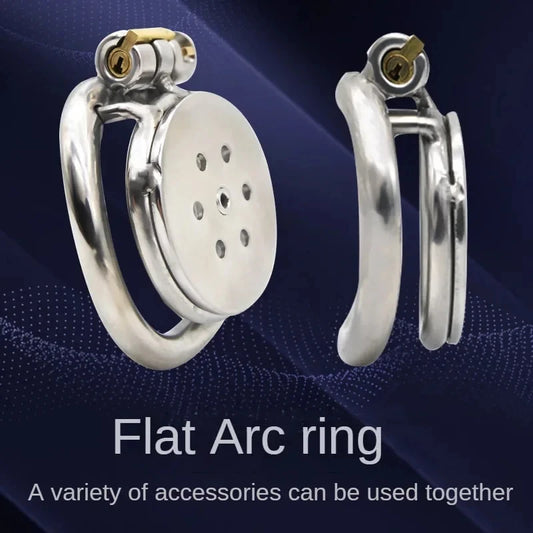 Metal Male Chastity Device with Urethra Tube