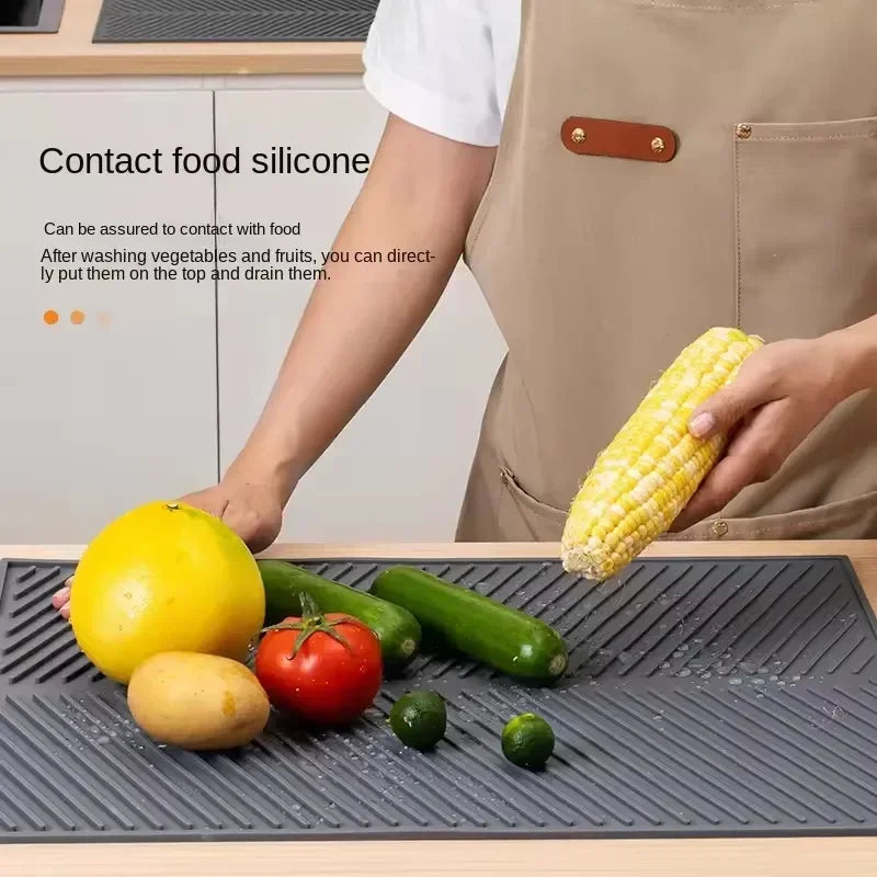 Silicone Anti-Slip Drain Pad for Kitchen Use