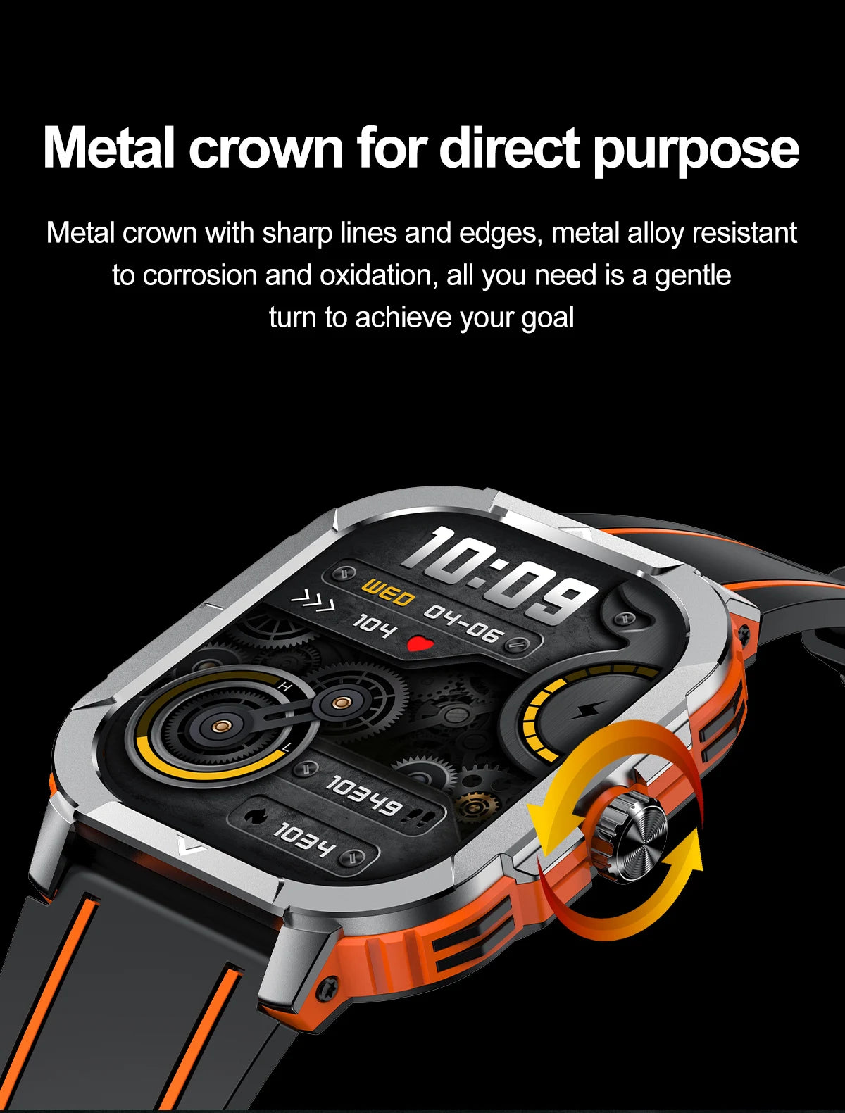 2.06" AMOLED Smart Watch Wireless Charging