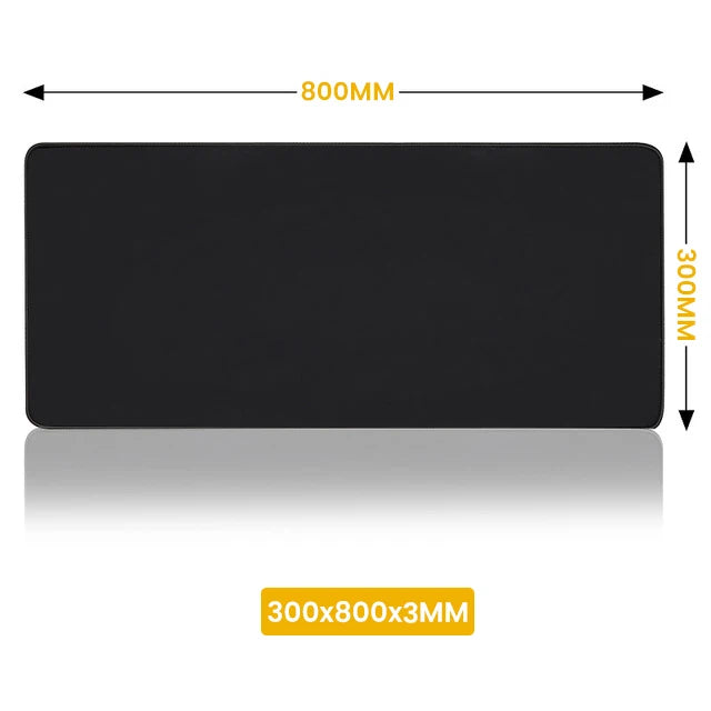 XXL Black Mouse Pad – Large Gaming Desk Mat