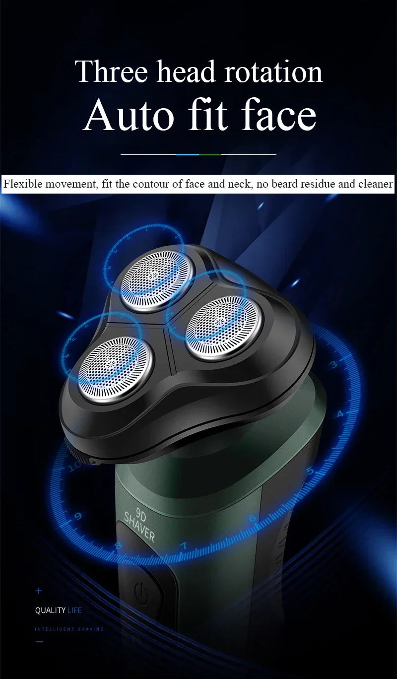 Waterproof Electric Shaver for Men Rechargeable
