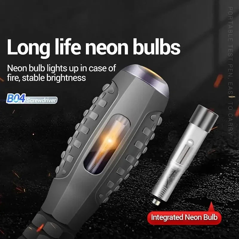 Test safely with this multifunctional electrician screwdriver!