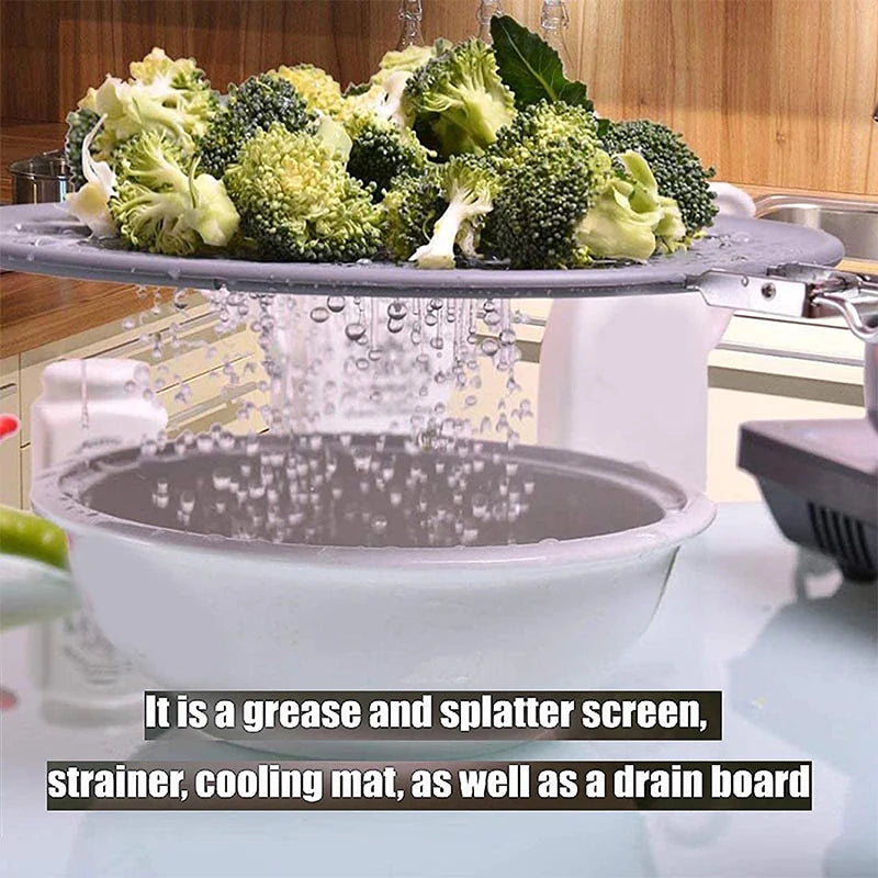 Silicone Oil Splatter Guard for Frying Pans
