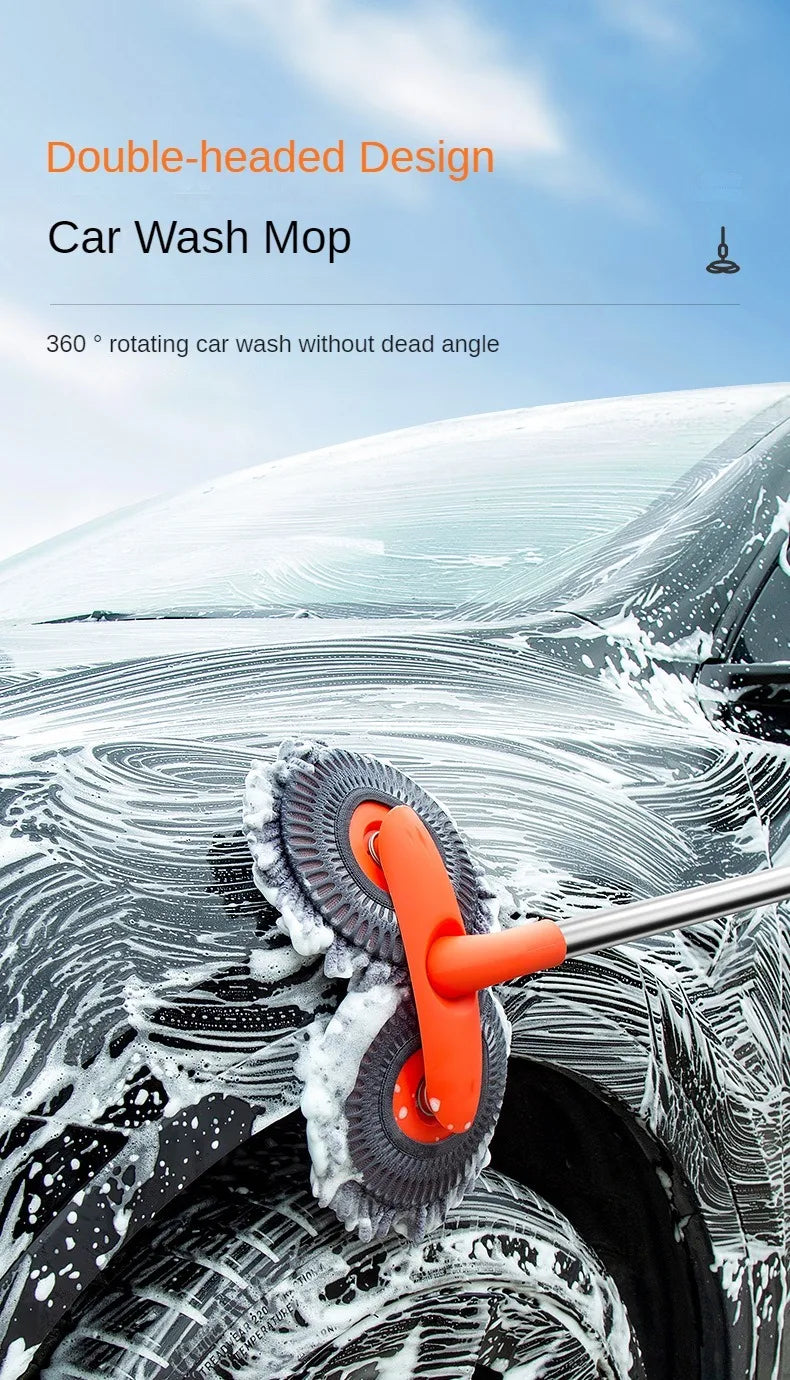Telescopic Double-Head Car Wash Mop