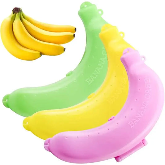 3pcs Banana Saver Case for Travel & Lunch