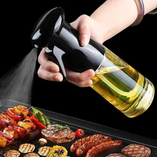 Black Transparent Oil Spray Bottle – Cook Smart, Eat Light!