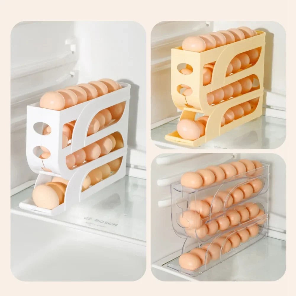 Large Capacity Automatic Egg Roller Refrigerator Storage Box