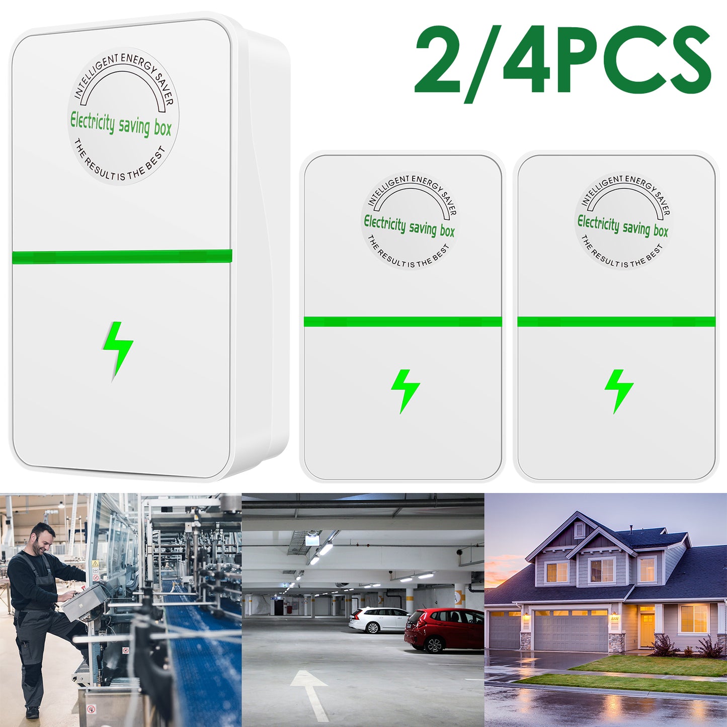 Power Saver Box 90V–250V – 2/4 Pcs Set