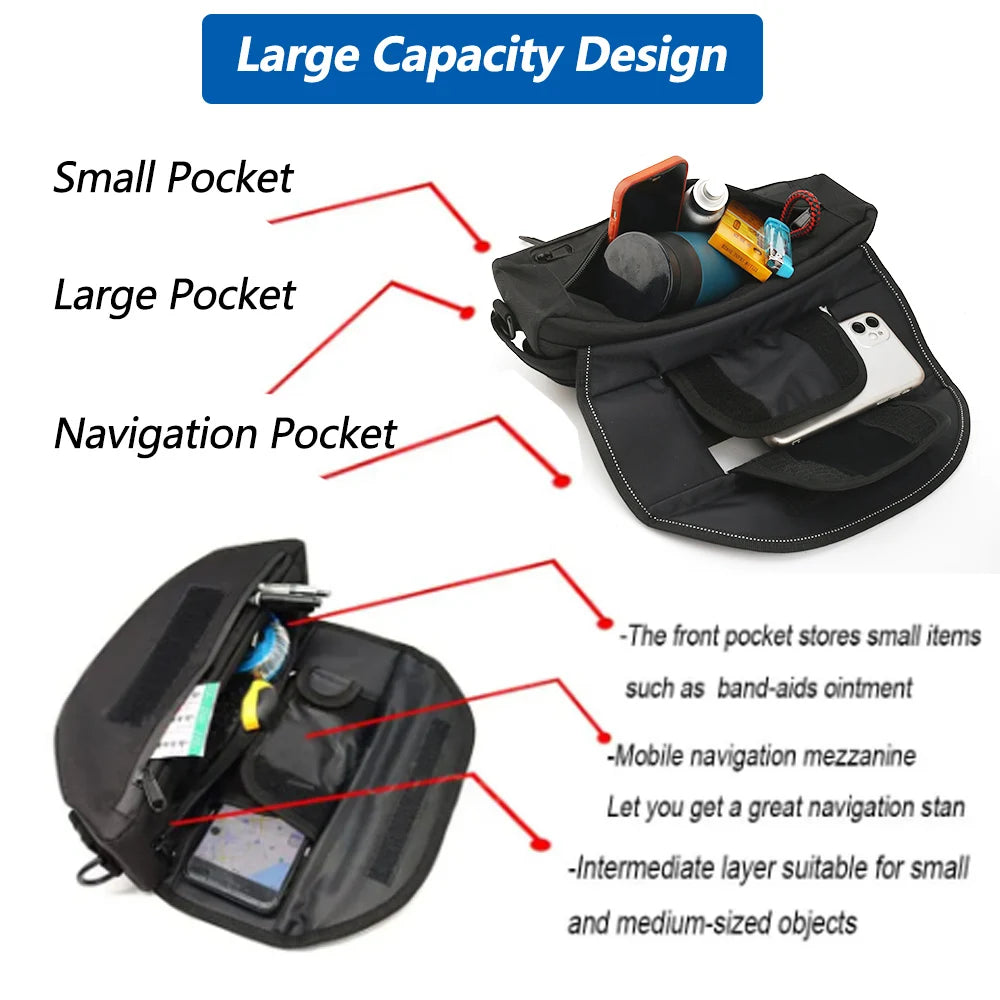 Waterproof GPS Handlebar Bag for V-STROM