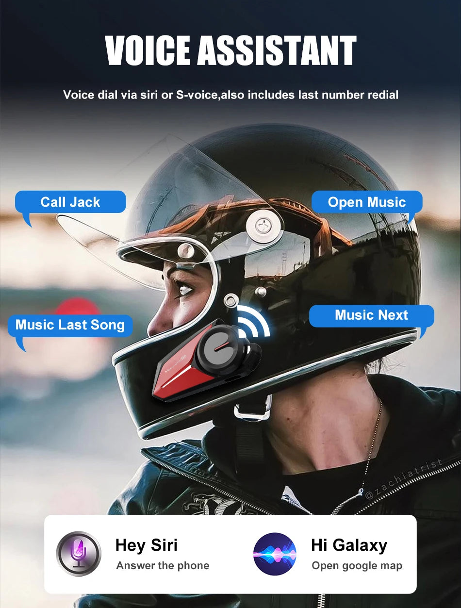 Mornystar S8 Bluetooth Motorcycle Helmet Intercom