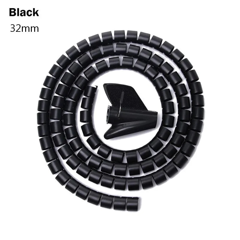 2M Spiral Cable Wire Protector Organizer Tube